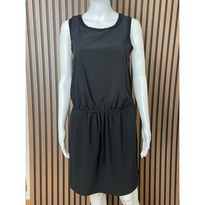 Athleta Rincon Women's Dress Tank Mini Sleeveless Ribbed Scoop Neck PS Black